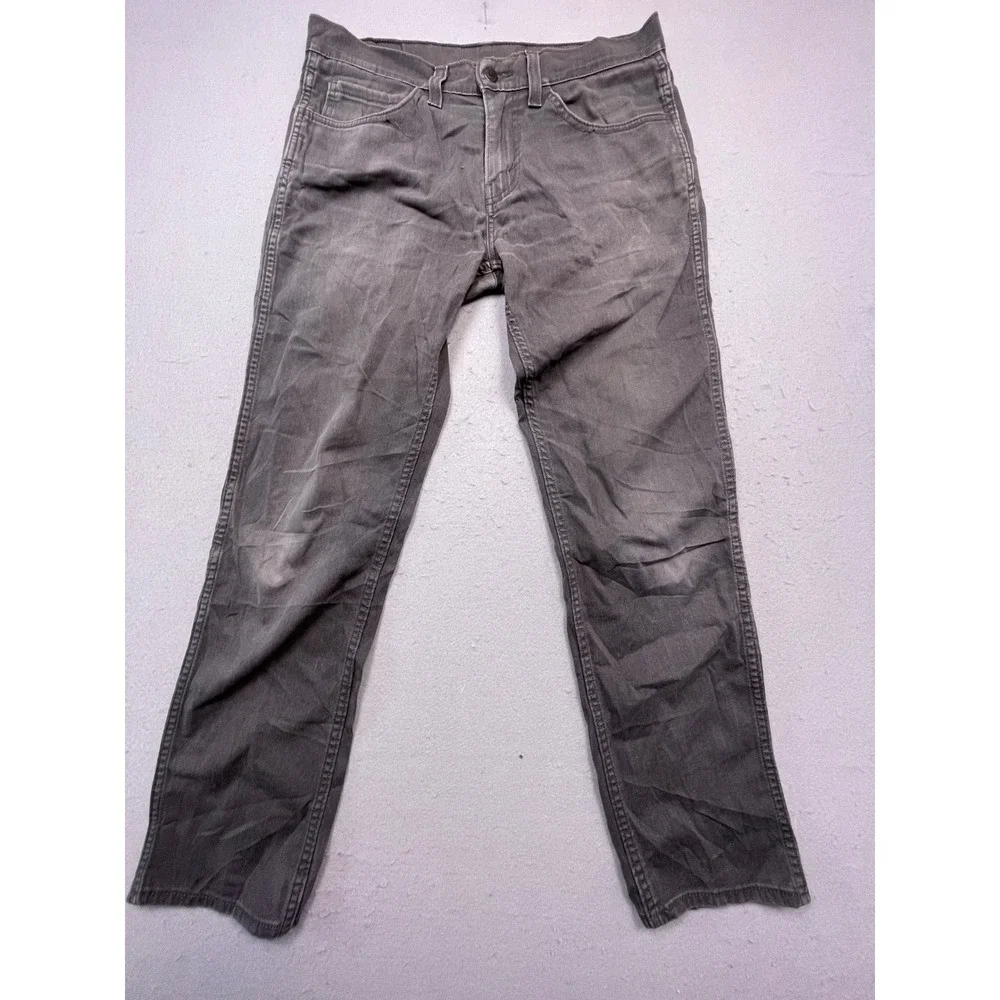 Levi 511 Slim Fit Pants Cotton Twill Gray W31 L32 Mens